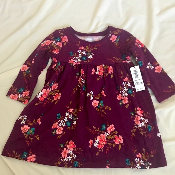 girls long sleeve jersey dress